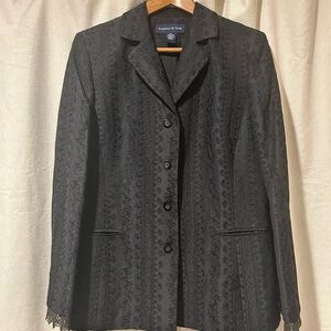 Preston & York Black Textured Blazer